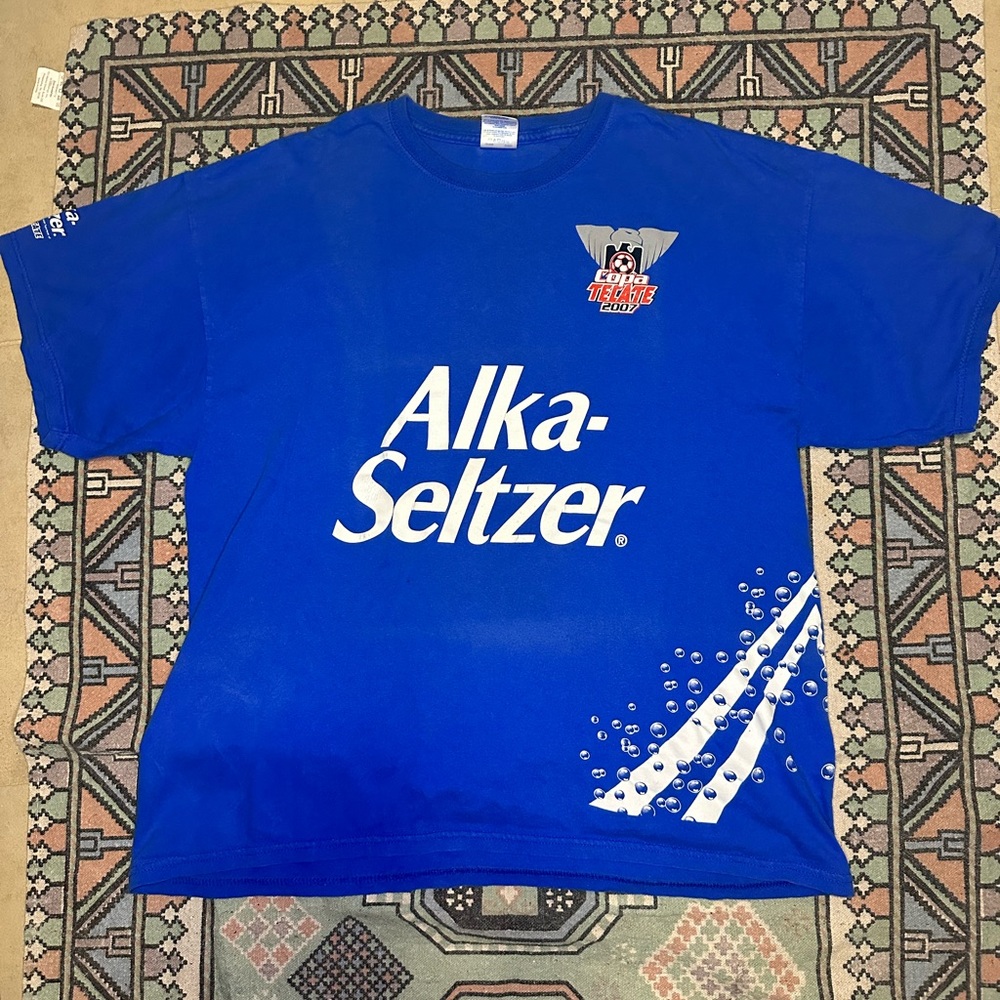 Y2K Copa Tecate/ Alka Seltzer Tee (L)